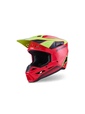 Alpinestars S-M3 SM3 Fray Rot Gelb MX Helm Crosshelm Motocross Cross Enduro Online Kaufen