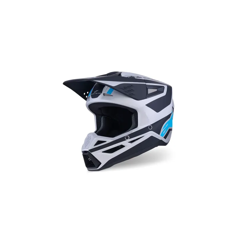 Alpinestars S-M3 SM3 Heat Weiß Blau MX Helm Crosshelm Motocross Cross Enduro Garantierte Lieferung