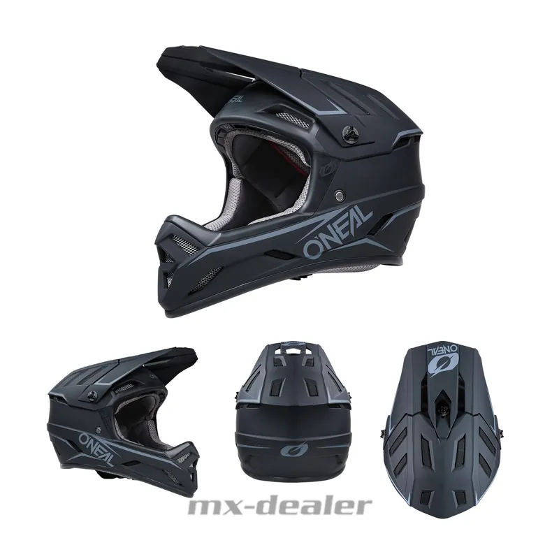 O‘NEAL Backflip Solid Schwarz Fahrrad Helm Mountain Bike Trail MTB BMX L (59-60cm) Must-Have