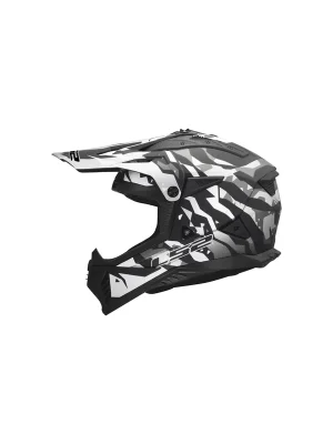 Jetzt Bestellen LS2 MX708 Crosshelm Fast II Grotesk Schwarz Grau Matt Helm Motocross Enduro M (57/ 58 cm)