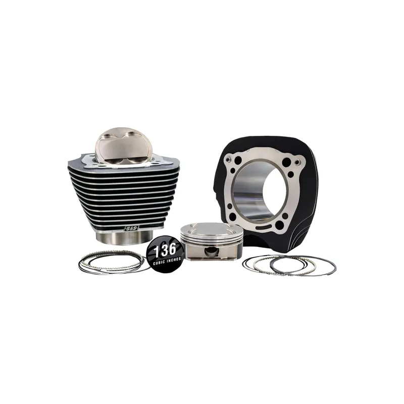 S&S 132/136 Big Bore Kit +8,5cc schwarz f. Harley Softail M8 18-24 Preisknaller