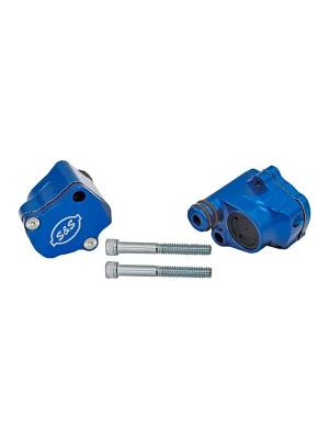 Aktuell S&S Billet Kopfentlüfter blau f. Harley M8 18-25