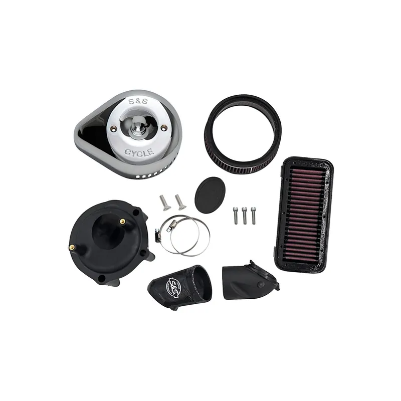 S&S Stealth Luftfilter-Kit m. Abdeckung f. Indian Challenger 20-26 chrom Schneller Versand