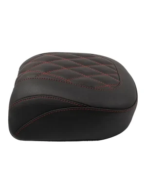 Mustang Solositz Wide Tripper Soziussitz rote Naht f. Harley Touring 23–26 Ausverkauf