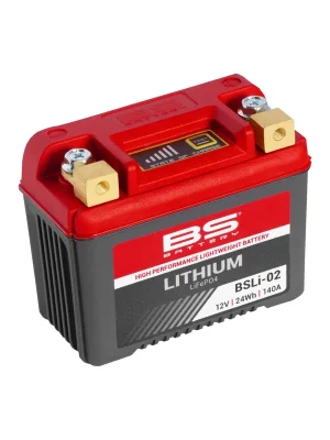 BS Battery Motorradbatterie Lithium-Ionen 12V BSLi-02 2AH 140A LiFePO4 Echt