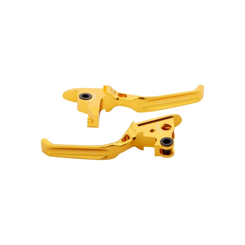 Heißes Angebot Arlen Ness Hebel-Set Method kurz gold pol. hydraulisch f. Harley Touring 17–24