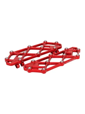 Arlen Ness Diamond Trittbretter rot Fahrer f. Harley Modelle Kracherpreis