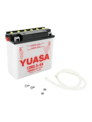 Yuasa Motorradbatterie Yumicron 12V 12N5.5-4A 5,5AH 135A Blei-Säure trocken Neue Kollektion