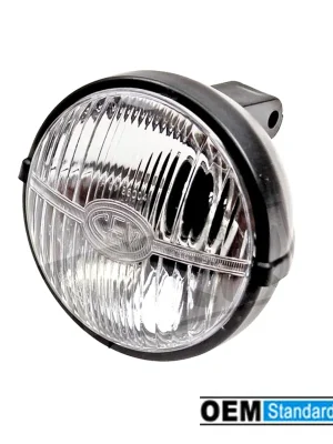 Wochenendangebot Scheinwerfer vorne Retro klein schwarz rund Kunststoff Universal Mofa Moped