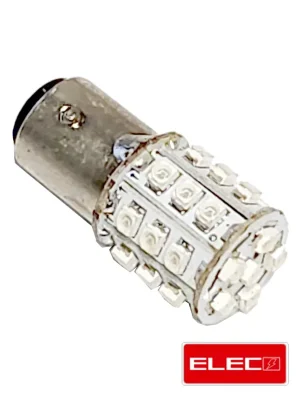 Top-Preis LED Birne rot leuchtend BAY15D 12V mit 25 LED`s Rücklicht 18x40 mm