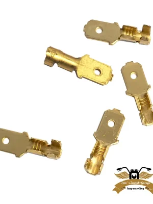 Zertifiziert Kabelschuh Flachstecker 6,3 mm / Ø 1,0-1,5 mm² Stecker Elektrik