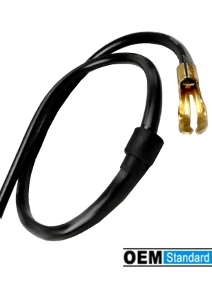 Letzte Chance Zündkabel 60cm Ø 7mm schwarz mit Tülle und Öse 7mm -OEM-
