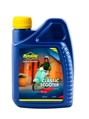Echt 2-Takt Motoröl / Mischöl Putoline Classic Scooter synthetisch 1 Ltr.